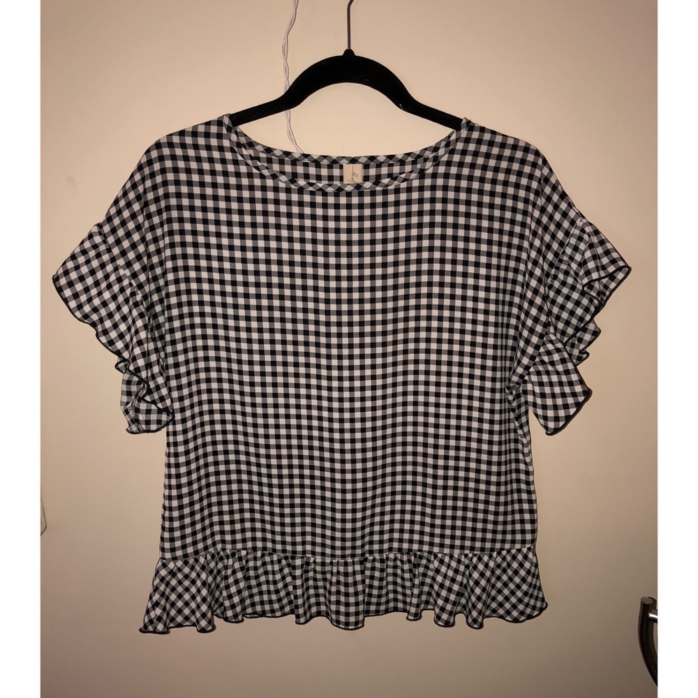 Allison Joy Checkered Blouse